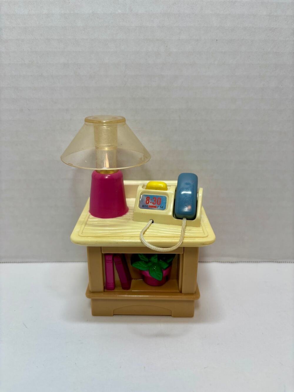 Vintage Fisher Price Loving Family Dollhouse Table Night Stand